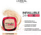 Миниатюра изображения товара Пудра компактная L'Oreal Paris Infaillible 24h Fresh Wear тон 120  (9г)