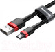 Миниатюра изображения товара Кабель Baseus Cafule USB A - microUSB 2.4A / CAMKLF-B91 (1м, черный/красный)