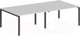 Миниатюра изображения товара Комплект письменных столов Norden 320x143.8x75 / SG.256.WH.63.AN (антрацит/белый)