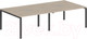 Миниатюра изображения товара Комплект письменных столов Norden 320x143.8x75 / SG.256.OL.63.AN (антрацит/дуб светлый)