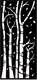 Миниатюра изображения товара Декор настенный Arthata Березки 25x50-B / 111-1 (черный)