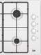 Миниатюра изображения товара Газовая варочная панель Beko HIGG 64123 SW