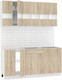 Миниатюра изображения товара Кухонный гарнитур Кортекс-мебель Корнелия Экстра 1.7 без столешницы (дуб сонома)