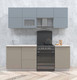 Миниатюра изображения товара Кухонный гарнитур Интерлиния Мила Матте 2.1 Б (океан/луна/травертин серый)