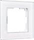 Миниатюра изображения товара Рамка для выключателей и розеток Werkel W0011101 / a051192 (белый/стекло)