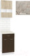 Миниатюра изображения товара Комплект кухонных модулей Кортекс-мебель Корнелия Экстра 50р1ш2д (дуб сонома/венге/марсель)