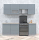 Миниатюра изображения товара Кухонный гарнитур Интерлиния Мила Матте 2.2 Б  (океан/океан/травертин серый)