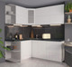 Миниатюра изображения товара Кухонный гарнитур Интерлиния Мила Матте 1.5x1.9 А левая (белый/белый/кастилло тёмный)