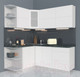 Миниатюра изображения товара Кухонный гарнитур Интерлиния Мила Матте 1.5x1.9 А левая (белый/белый/кастилло тёмный)