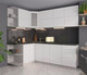 Миниатюра изображения товара Кухонный гарнитур Интерлиния Мила Матте 1.5x2.3 А левая (белый/белый/кастилло тёмный)