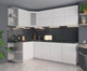 Миниатюра изображения товара Кухонный гарнитур Интерлиния Мила Матте 1.5x2.4 А левая (белый/белый/кастилло темный)