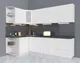 Миниатюра изображения товара Кухонный гарнитур Interline Мила Матте 1.5x2.6 А левая (белый/белый/кастилло темный)