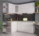 Миниатюра изображения товара Кухонный гарнитур Интерлиния Мила Матте 1.5x1.9 А левая (белый/белый/опал светлый)