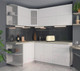 Миниатюра изображения товара Кухонный гарнитур Интерлиния Мила Матте 1.5x2.0 А левая (белый/белый/опал светлый)