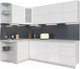 Миниатюра изображения товара Кухонный гарнитур Интерлиния Мила Матте 1.5x2.4 А левая (белый/белый/опал светлый)