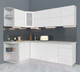 Миниатюра изображения товара Кухонный гарнитур Интерлиния Мила Матте 1.5x2.4 А левая (белый/белый/опал светлый)