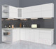 Миниатюра изображения товара Кухонный гарнитур Интерлиния Мила Матте 1.5x2.5 А левая (белый/белый/опал светлый)