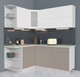 Миниатюра изображения товара Кухонный гарнитур Интерлиния Мила Матте 1.5x1.9 А левая (белый/луна/опал светлый)