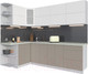 Миниатюра изображения товара Кухонный гарнитур Интерлиния Мила Матте 1.5x2.5 А левая (белый/луна/опал светлый)