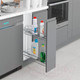 Миниатюра изображения товара Корзина выдвижная Starax 200 S-2423-C (правое крепление, хром)
