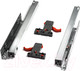 Миниатюра изображения товара Комплект направляющих мебельных Samet Smart Slide / 127240235 (2шт, полного выдвижения с доводчиком 450мм)