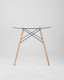 Миниатюра изображения товара Обеденный стол Stool Group Eames D80 / Chad Glass (стекло/дерево)