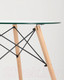 Миниатюра изображения товара Обеденный стол Stool Group Eames D80 / Chad Glass (стекло/дерево)