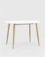 Миниатюра изображения товара Обеденный стол Stool Group Берген раскладной 120-180x80 / DT-95-120 (белый)
