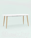 Миниатюра изображения товара Обеденный стол Stool Group Берген раскладной 120-180x80 / DT-95-120 (белый)