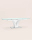 Миниатюра изображения товара Обеденный стол Stool Group Верона раскладной 160-220x90 / DT-43-160-HGW (глянцевый белый)