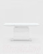 Миниатюра изображения товара Обеденный стол Stool Group Глазго раскладной 160-215x90 / N-115-160-HGW (глянцевый белый)