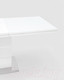 Миниатюра изображения товара Обеденный стол Stool Group Глазго раскладной 160-215x90 / N-115-160-HGW (глянцевый белый)