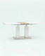 Миниатюра изображения товара Обеденный стол Stool Group Сиэтл раскладной 140-180x90 / DT-963-HGW-140 (глянцевый белый)