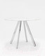 Миниатюра изображения товара Обеденный стол Stool Group Хьюстон 100x100 / DT-954-W-100 (белый/стекло)