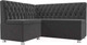 Миниатюра изображения товара Уголок кухонный мягкий Лига Диванов Мирта 262 левый / 107591 (велюр, серый)