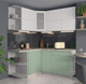 Миниатюра изображения товара Кухонный гарнитур Интерлиния Мила Матте 1.5x1.7 А левая (белый/мята/опал светлый)