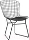 Миниатюра изображения товара Стул Stool Group Bertoia / BTY-18-P6 BL/BL (черный с черной подушкой)