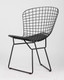 Миниатюра изображения товара Стул Stool Group Bertoia / BTY-18-P6 BL/BL (черный с черной подушкой)