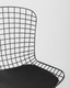 Миниатюра изображения товара Стул Stool Group Bertoia / BTY-18-P6 BL/BL (черный с черной подушкой)