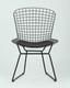 Миниатюра изображения товара Стул Stool Group Bertoia / BTY-18-P6 BL/BL (черный с черной подушкой)