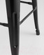 Миниатюра изображения товара Стул барный Stool Group Tolix Wood со спинкой / YD-H675E-W LG-01 (черный глянцевый/темное дерево)