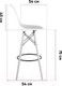 Миниатюра изображения товара Стул барный Stool Group Eames / 8056H (белый)