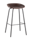 Миниатюра изображения товара Стул барный Stool Group Турин / 8319TB (экокожа коричневый/черные ножки)
