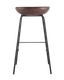 Миниатюра изображения товара Стул барный Stool Group Турин / 8319TB (экокожа коричневый/черные ножки)