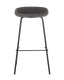 Миниатюра изображения товара Стул барный Stool Group Турин / 8319TB (экокожа серый/черные ножки)