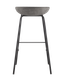 Миниатюра изображения товара Стул барный Stool Group Турин / 8319TB (экокожа серый/черные ножки)