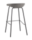 Миниатюра изображения товара Стул барный Stool Group Турин / 8319TB (экокожа серый/черные ножки)