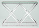 Миниатюра изображения товара Консольный столик Stool Group Инсигния 115x30 / ECST-026 (прозрачное стекло/сталь серебристый)