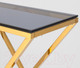 Миниатюра изображения товара Консольный столик Stool Group Инсигния 115x30 / ECST-026-TG-SK (стекло Smoke/сталь золото)