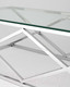 Миниатюра изображения товара Журнальный столик Stool Group Инсигния 120x60 / ECT-026 (прозрачное стекло/сталь серебристый)